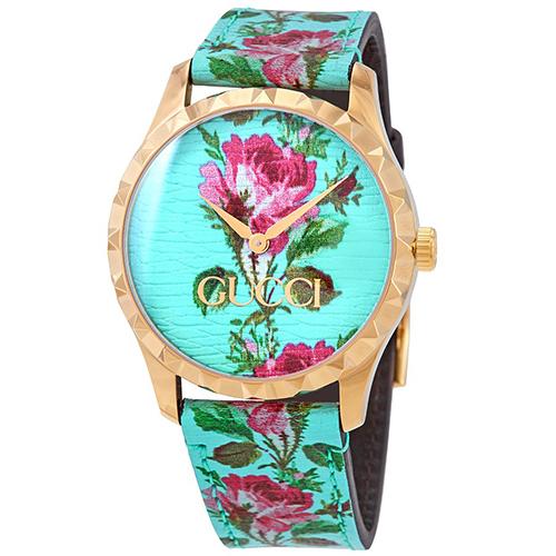 グッチ 時計 コピー G-Timeless Aqua Floral Watch YA1264085